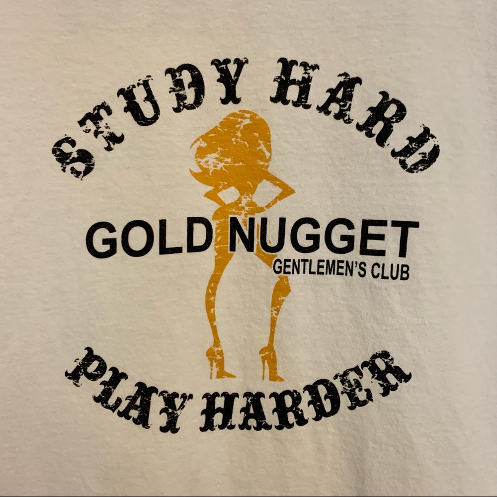 Men's Gold Nugget Gentleman's Club Panama City Spring Break T-Shirt XL Excellent